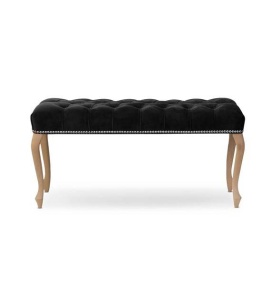 BANCUTA INGRID 80 CM, NEGRU/STEJAR, STIL CLASIC