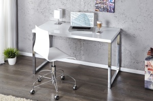 BIROU 120X60, ALB, WHITE DESK, COD 20999, DESIGN MODERN - Img 2