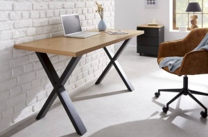 BIROU 140CM, LOFT, COD 40872, DIN MDF SI METAL, DESIGN INDUSTRIAL - Img 3