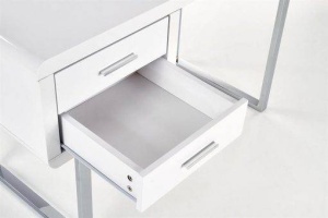 BIROU B-30, ALB-CROM, MDF LACUIT, HALMAR - Img 2