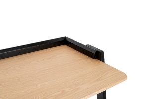 BIROU COMPAS NEGRU/FAG, CONFECTIONAT DIN LEMN DE FAG SI FURNIR DE STEJAR, STIL MODERN - Img 2