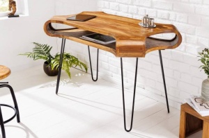 BIROU/CONSOLA, ORGANIC 120CM, DIN LEMN, DESIGN INDUSTRIAL