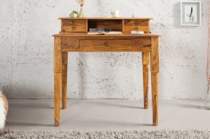 BIROU DIN LEMN DE TRANDAFIR 90CM, HEMINGWAY, DESIGN VINTAGE
