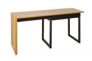 BIROU MODERN, FLEX 80-160CM, COD 41211, DIN MDF INFOLIAT SI METAL - Img 7