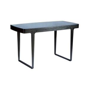 BIROU MONFORT, TRANSPARENT/NEGRU, 130 CM, DIN FURNIR DE FRASIN SI STICLA SECURIZATA, STIL MODERN, B2