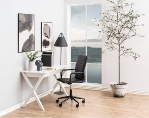 BIROU WRITEX, ALB, 120 CM, DIN MDF SI FURNIR, STIL MODERN, B2