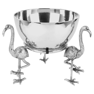 BOL DECORATIV FLAMINGO, ARGINTIU, STIL MODERN, B2 - Img 3