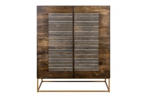 BUFET 121CM, ONYX, COD 39231, DIN LEMN MASIV DE MANGO, STIL VINTAGE INDUSTRIAL - Img 5