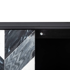 BUFET/DULAP ROSTELLI, 150 CM, MULTICOLOR, DIN MARMURA SI LEMN MASIV, STIL MODERN, B2 - Img 7