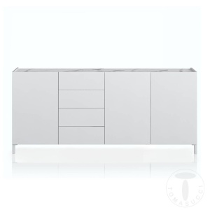 BUFET LIVING 174CM, EDDY, COD 4934, STIL MODERN, REALIZATA PANOURI LAMINATE, EFECT MARMURA - Img 2