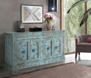 BUFET LIVING, ARTIM 1238, DIN LEMN DE MANGO, SCULPTAT MANUAL, ARTIM GROUP SELECTION