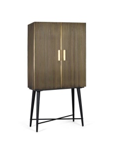 BUFET/ORGANIZATOR 163CM, BRONZ/NEGRU, LEMN MASIV MANGO SI METAL, GINER Y COLOMER - Img 2