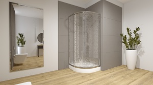 CABINA DE DUS IBIZA 80X80 DIN STICLA SECURIZATA CALITATE SUPERIOARA - Img 3