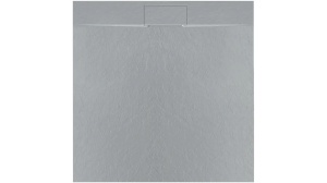 CADITA DE DUS REA BAZALT, 90x90 CM, GRI, DIN COMPOZIT, CALITATE SUPERIOARA