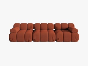 CANAPEA BELLIS, CU 3 LOCURI, CARAMIZIE, CU TAPITERIE DIN TEXTIL 3D SONIC, MICADONI