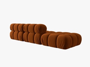 CANAPEA/COLTAR MODULAR BELLIS STANGA, 3 LOCURI, 282 CM, SCORTISORA 56, TAPITERIE DIN CATIFEA, DESIGN DEOSEBIT - Img 3