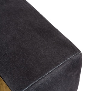 CANAPEA DEOSEBITA 3 LOCURI, ARTIM MEBLE, MATERIAL TEXTIL( CATIFEA) SI SUPORT METALIC, CULOARE NEAGRA/AURIU, STIL MODERN - Img 7