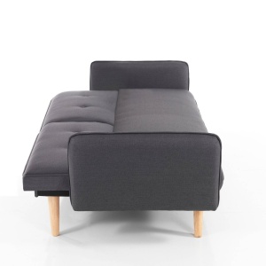 CANAPEA EXTENSIBILA 190CM, DEDE, COD 5716, STIL MODERN, REALIZATA DIN LEMN SI STOFA GRI - Img 7
