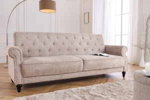 CANAPEA EXTENSIBILA, MAISON BELLE 220CM, MATERIAL BOUCLE, CULOARE BEJ/GRI, ARTIM GROUP SELECTION