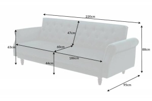 CANAPEA EXTENSIBILA, MAISON BELLE VERDE, 220CM, CATIFEA, COD 41350 - Img 5