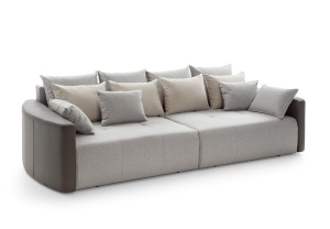 CANAPEA EXTENSIBILA PURA GRI DESIGN MODERN PSK - Img 1