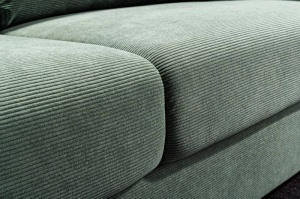 CANAPEA, LOUNGER 220CM, STRUCTURA DE LEMN SI STOFA, VERDE/NEGRU, COD 43758, MODEL DEOSEBIT - Img 4