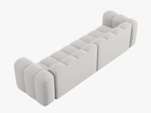 CANAPEA LUPIN, 4 LOCURI, 288 CM, GRI DESCHIS 06, TAPITERIE CHENILLE, DESIGN DEOSEBIT - Img 4