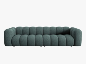 CANAPEA LUPIN, 4 LOCURI, 288 CM, VERDE PETROL 78, TAPITERIE CHENILLE, DESIGN DEOSEBIT - Img 2