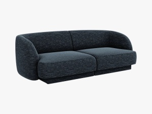 CANAPEA MILEY, 2 LOCURI, 180 CM, ALBASTRU 86, TAPITERIE CHENILLE, DESIGN DEOSEBIT