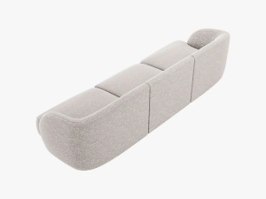 CANAPEA MILEY, 3 LOCURI, 259 CM, GRI DESCHIS 06, TAPITERIE CHENILLE, DESIGN DEOSEBIT - Img 3