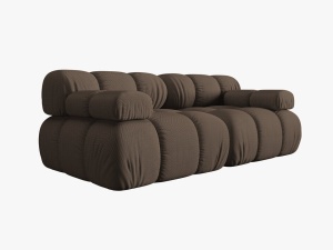 CANAPEA MODULARA BELLIS, 2 LOCURI, 188 CM, MARO 40, TAPITERIE DIN CATIFEA 3D, DESIGN DEOSEBIT
