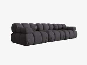 CANAPEA MODULARA BELLIS, 3 LOCURI, 282 CM, ESPRESSO 15, TAPITERIE DIN CATIFEA 3D, DESIGN DEOSEBIT
