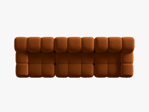 CANAPEA MODULARA BELLIS, 3 LOCURI, 282 CM, SCORTISOARA 56, TAPITERIE DIN CATIFEA, DESIGN DEOSEBIT - Img 4