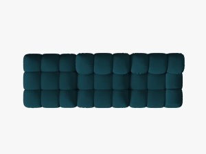 CANAPEA MODULARA BELLIS, PE STANGA, ALBASTRU MARIN, CU TAPITERIE DIN TEXTIL 3D SONIC, MICADONI - Img 3