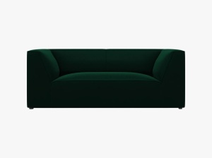 CANAPEA RUBY, CU 2 LOCURI, VERDE SMARALD, CU TAPITERIE DIN CATIFEA SALVADOR, MICADONI