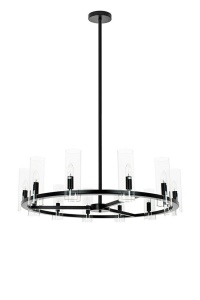CANDELABRU CANDEL CROWN, CONFECTIONAT DIN METAL SI STICLA, STIL MODERN - Img 2
