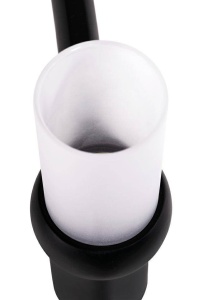 CANDELABRU CU LED-URI ATOMIC GRANDE, NEGRU, DIN METAL, STIL MODERN - Img 3