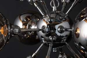 CANDELABRU GALAXY, DIN METAL SI STICLA - Img 5