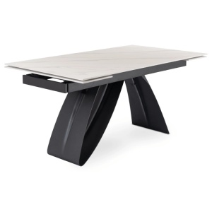 CEL MAI MIC PRET!!!MASA EXTENSIBILA 160-220CM, ARTIM MEBLE, REALIZATA DIN METAL SI CERAMICA, CULOARE MARMURA ALBA/NEGRU, STIL MODERN - Img 7
