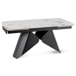 CEL MAI MIC PRET!!!MASA EXTENSIBILA 160-240CM, ARTIM MEBLE, REALIZATA DIN METAL SI CERAMICA, CULOARE MARMURA ALBA/NEGRU, STIL MODERN - Img 11