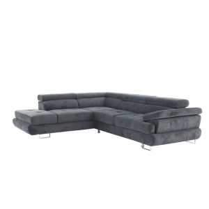 COLTAR BUTON P, MODEL STANGA, GRI, DIN TEXTIL, TETIERE REGLABILE, STIL MODERN, TK - Img 3
