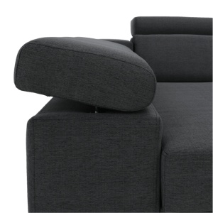 COLTAR DONA ROH, MODEL STANGA, GRI, DIN TEXTIL PORTO, EXTENSIBIL, SPATIU DEPOZITARE, STIL MODERN, TK - Img 6