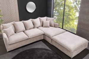 COLTAR DREAPTA, MATERIAL BOUCLE 255CM, CULOARE BEJ, DESIGN MODERN, ARTIM SELECT GROUP - Img 2