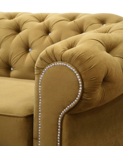 COLTAR EXTENSIBIL 278 CM, VALENTINO L STANGA, GALBEN, DIN STOFA DE CALITATE SUPERIOARA - Img 6
