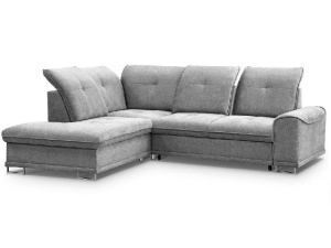 COLTAR EXTENSIBIL STANGA, BOSS 272CM, DIN TEXTIL FOARTE FIN DE CULOARE GRI DESCHIS, CONFORT SPORIT