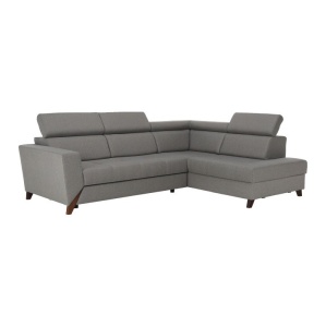 COLTAR KONKORD, MODEL DREAPTA, GRI SI MARO DESCHIS/NUC, DIN TEXTIL, EXTENSIBIL, SPATIU DEPOZITARE, STIL MODERN, TK - Img 2