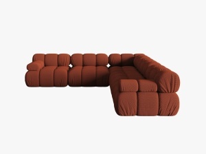 COLTAR MODULAR BELLIS, CARAMIZIU, CU TAPITERIE DIN TEXTIL 3D SONIC, MICADONI
