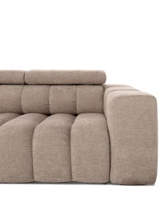 COLTAR MODULAR MARINO BEJ, CONFECTIONAT DIN SPUMA, ARCURI, TEXTIL, STIL MODERN - Img 5