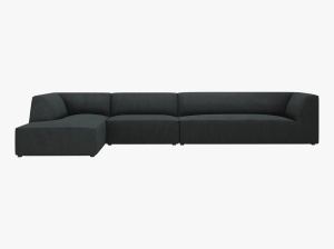 COLTAR MODULAR RUBY, STANGA, 5 LOCURI, 366 CM, DIVERSE CULORI SI MATERIALE, DESIGN DEOSEBIT - Img 8