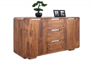 COMODA DIN LEMN MASIV DE TRANDAFIR 145CM, GOA, COD 35858, STIL RUSTIC